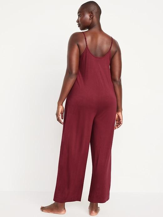 Knit Jersey Pajama Jumpsuit Product Image