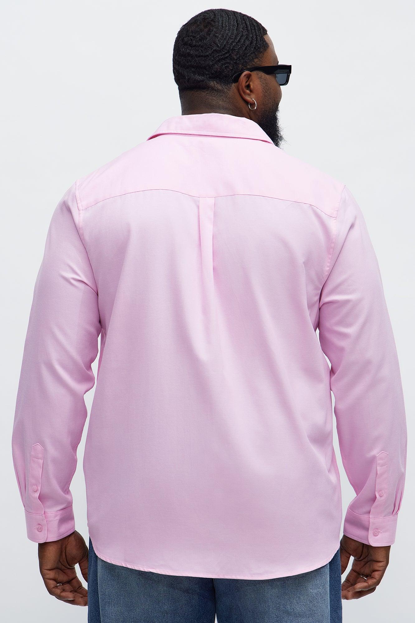 Oxford Long Sleeve Shirt - Pink Product Image