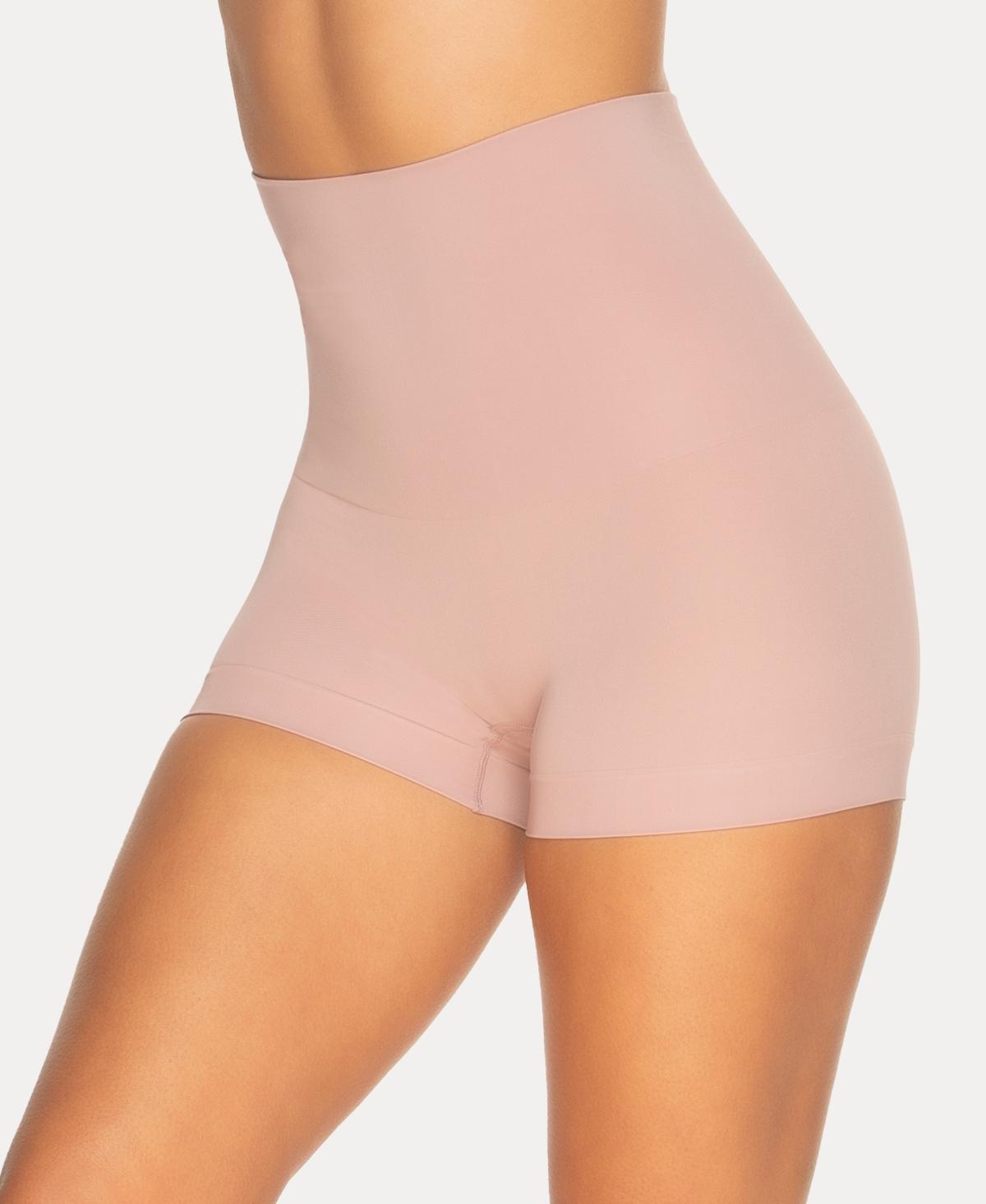 Womens Jezebel Fusion Waist Firm Control Shaping Boyshort 710161 Pink Rtn Product Image
