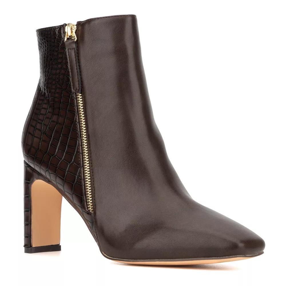 New York & Company Una Women's Ankle Boots, Size: 7.5, Brown Product Image