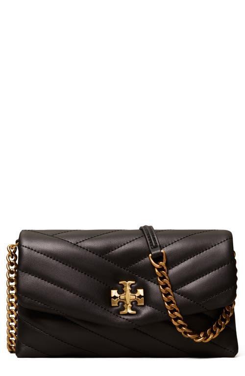 Womens Kira Chevron Leather Chain Wallet Product Image