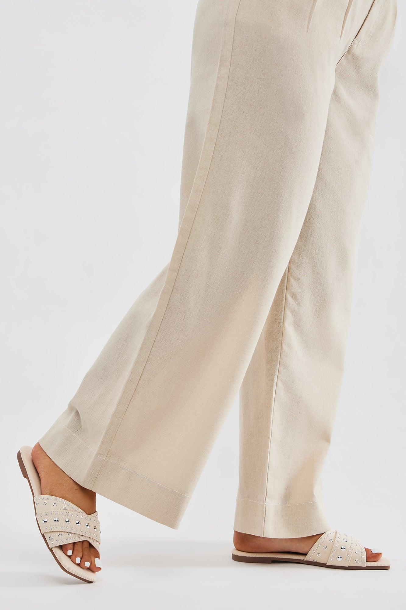 We Should Link Studded Flat Sandals - Ivory Product Image