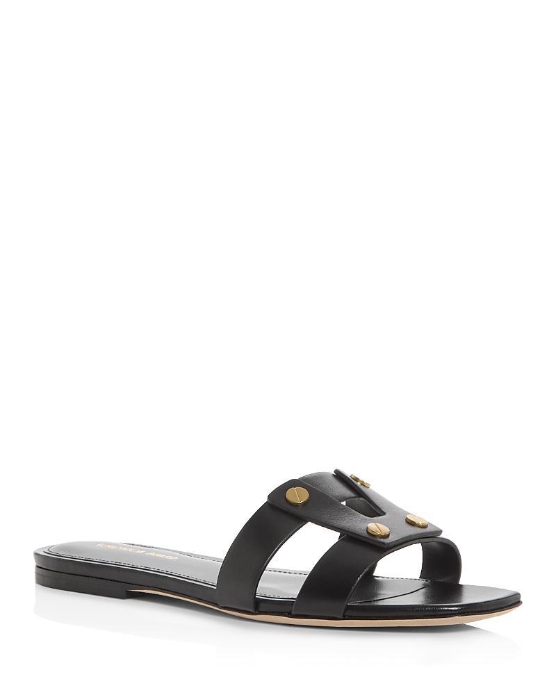Veronica Beard Womens Via Leather Slide Sandals Product Image