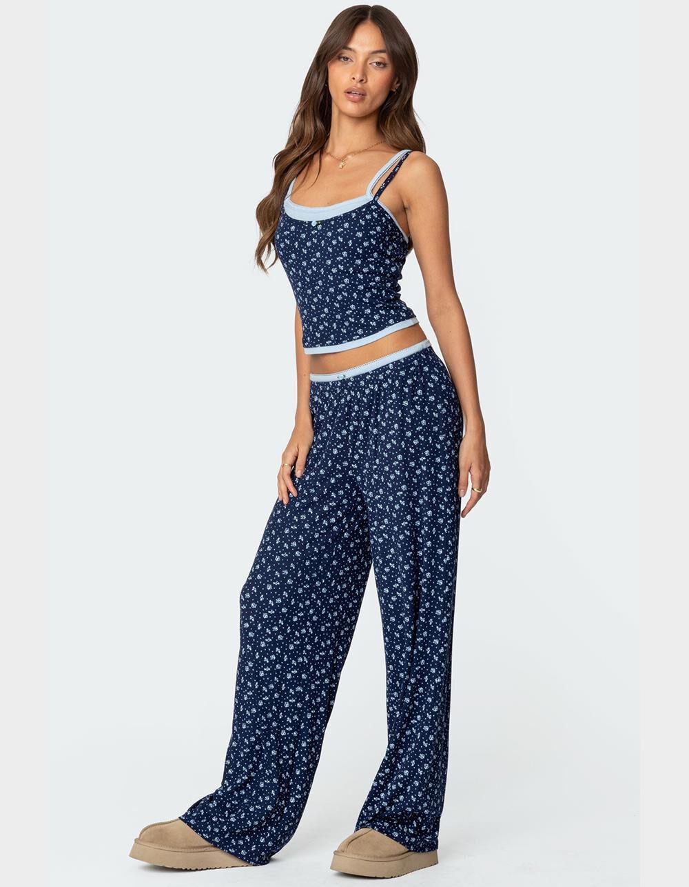 EDIKTED Flowerbed Layered Pants Product Image