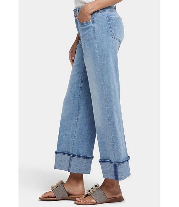 NYDJ Teresa Wide Leg High Rise Slimming Cuffed Jeans Product Image