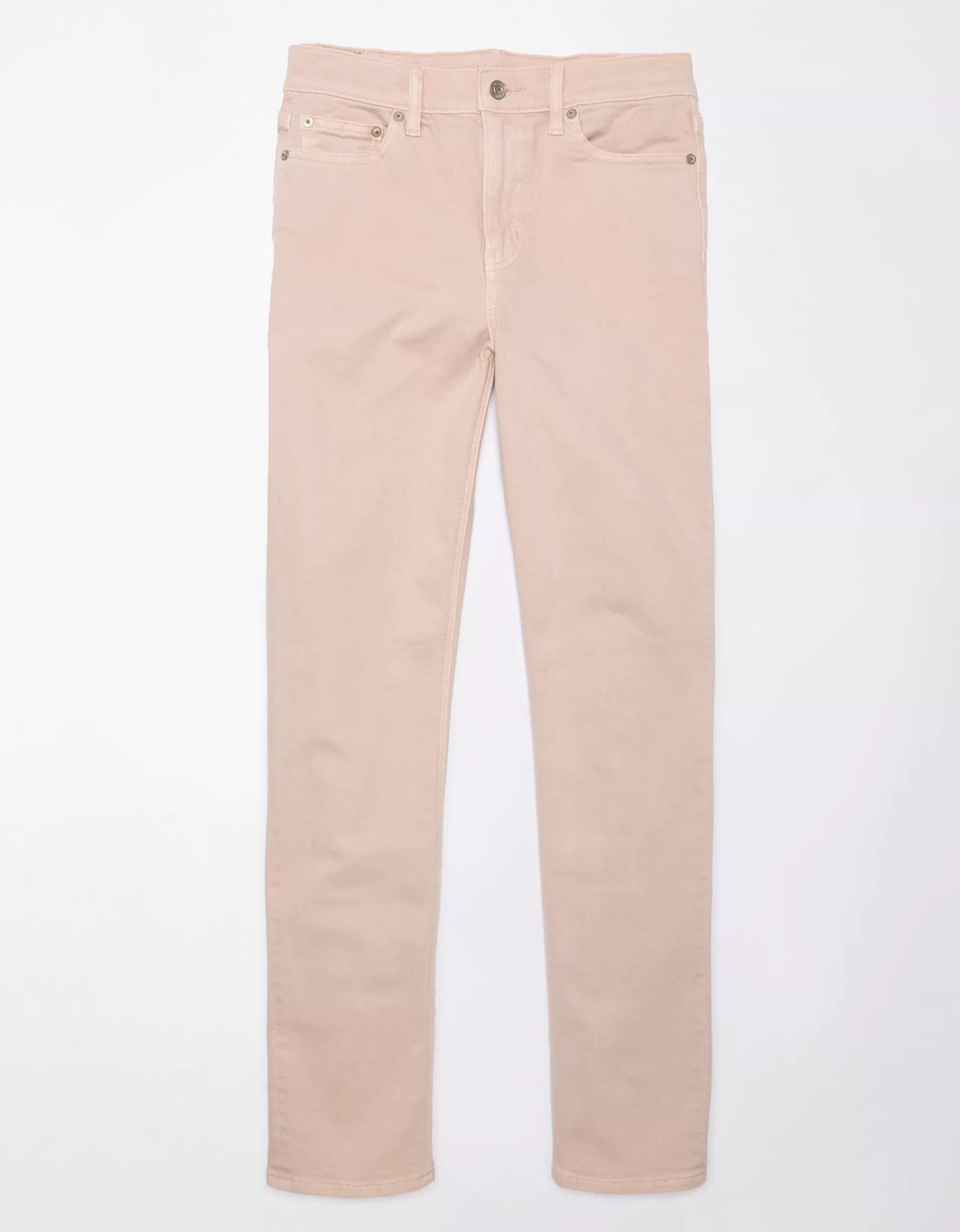 AE Stretch Super High-Waisted Straight Jean Product Image