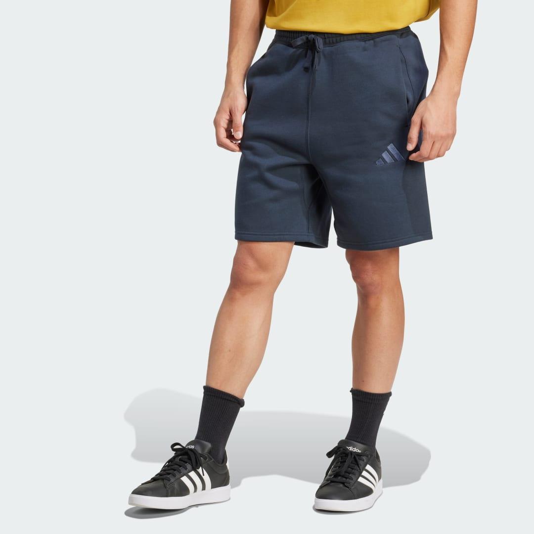 adidas ALL SZN Fleece Shorts Black S Mens Product Image
