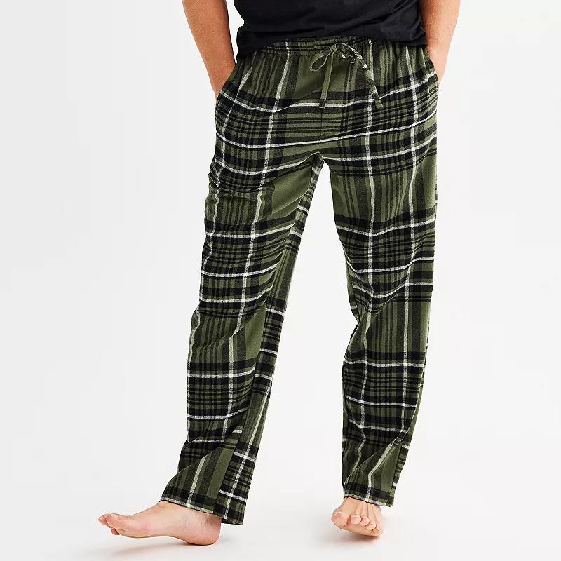Mens Sonoma Goods For Life Flannel Drawstring Pajama Pants Product Image