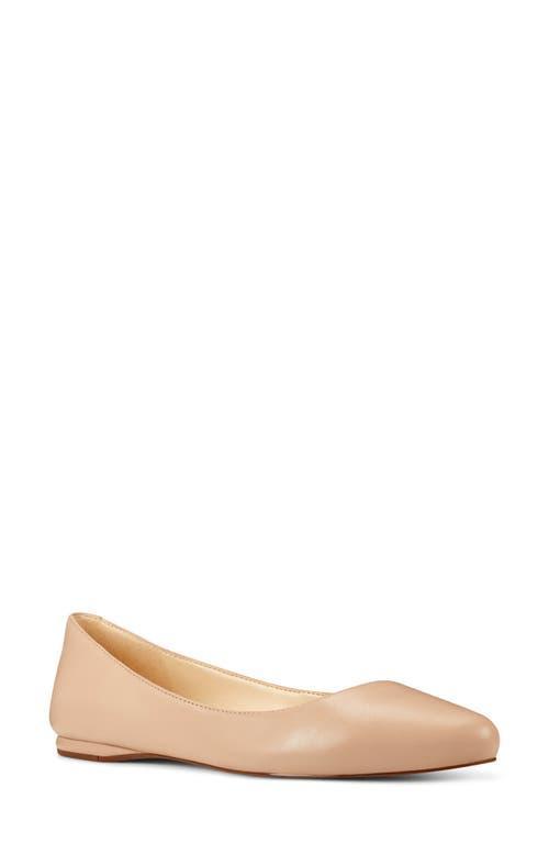Nine West Speakup Women's Leather Ballet Flats, Size: 7 Wide, Light Natural Product Image