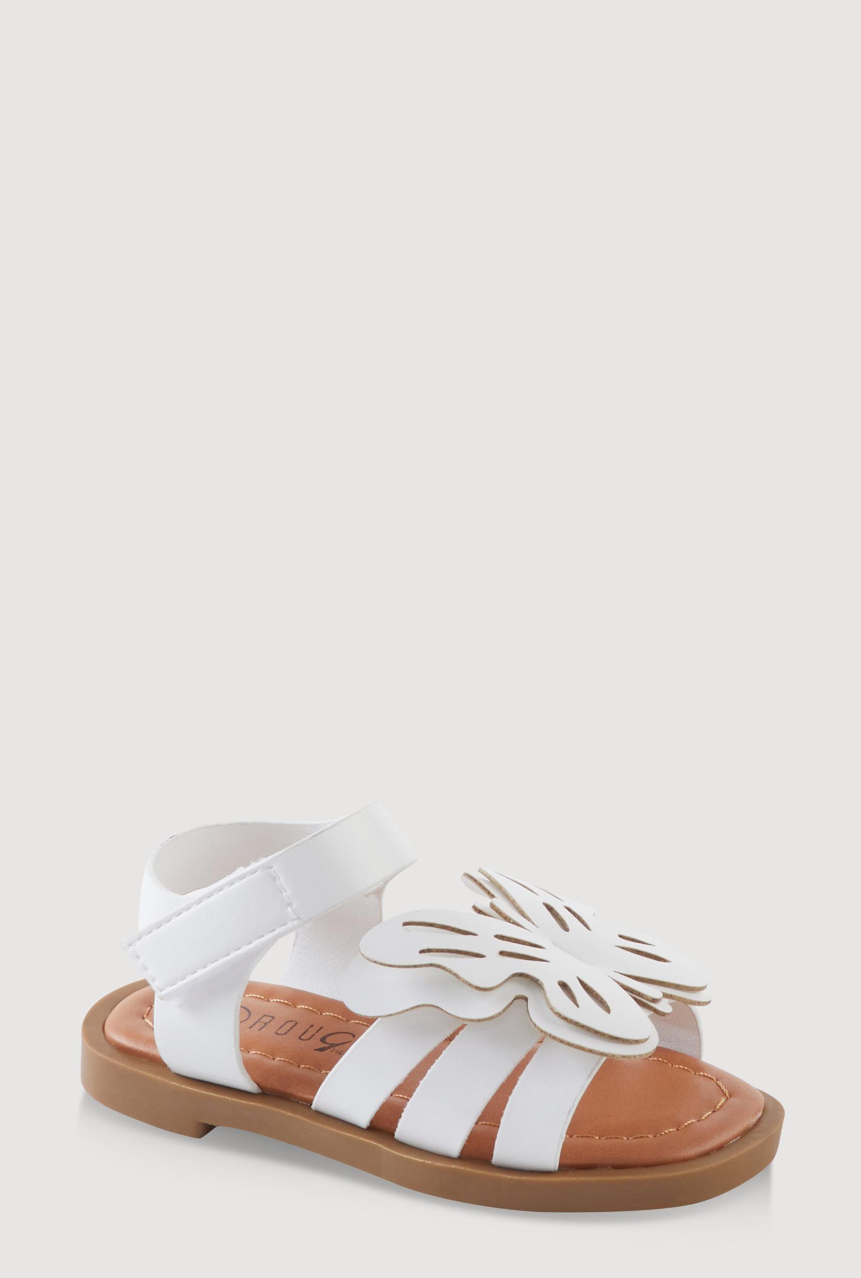 Womens Toddler Girls Butterfly Velcro Strap Sandals Product Image