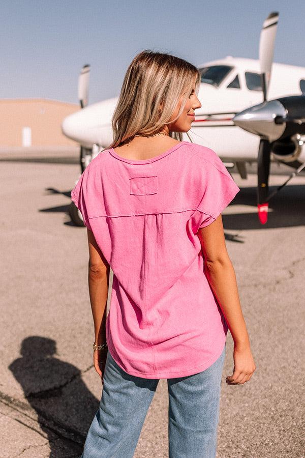 Trading Favors Shift Tee In Pink Product Image