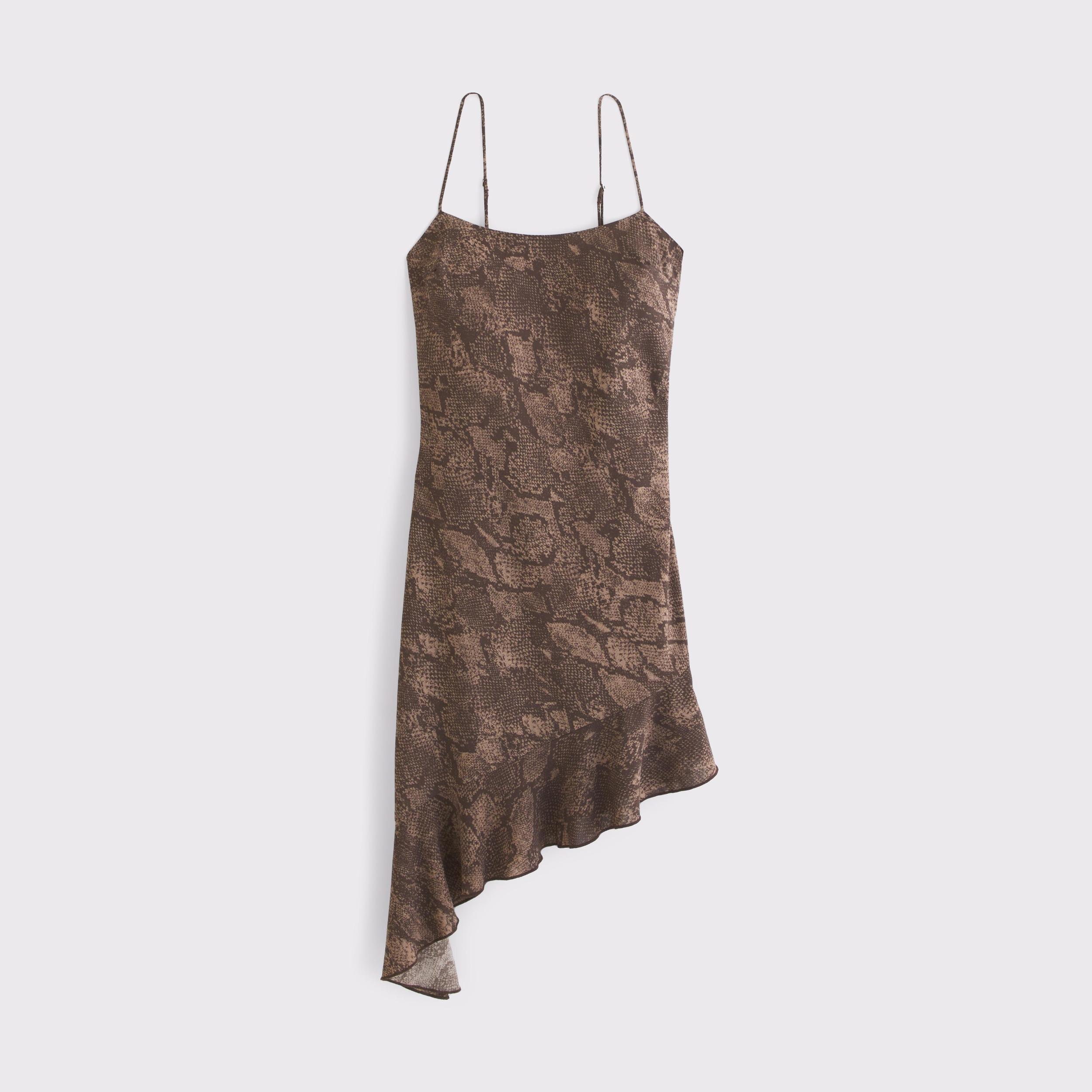 Asymmetrical Clasp-Back Midi Dress Product Image