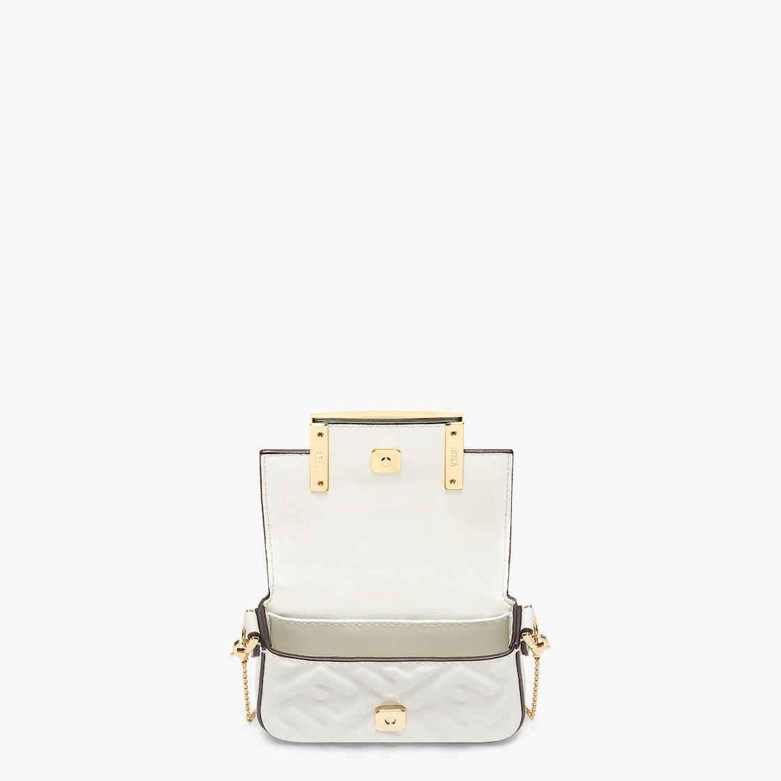 Nano Baguette CharmWhite nappa leather charm Product Image