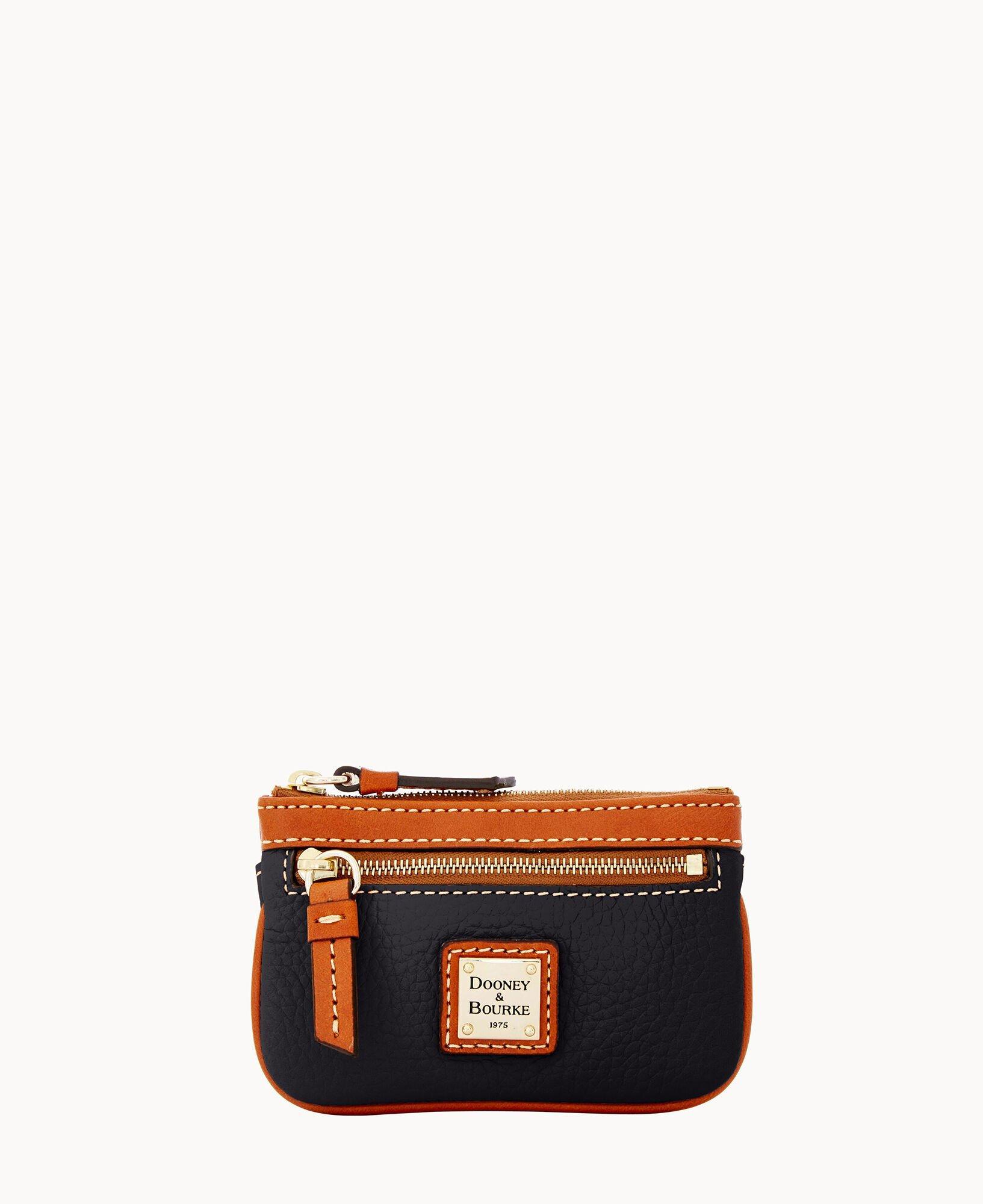 Dooney & Bourke Womens Pebble Grain Coin Case in Violet, Leather Product Image