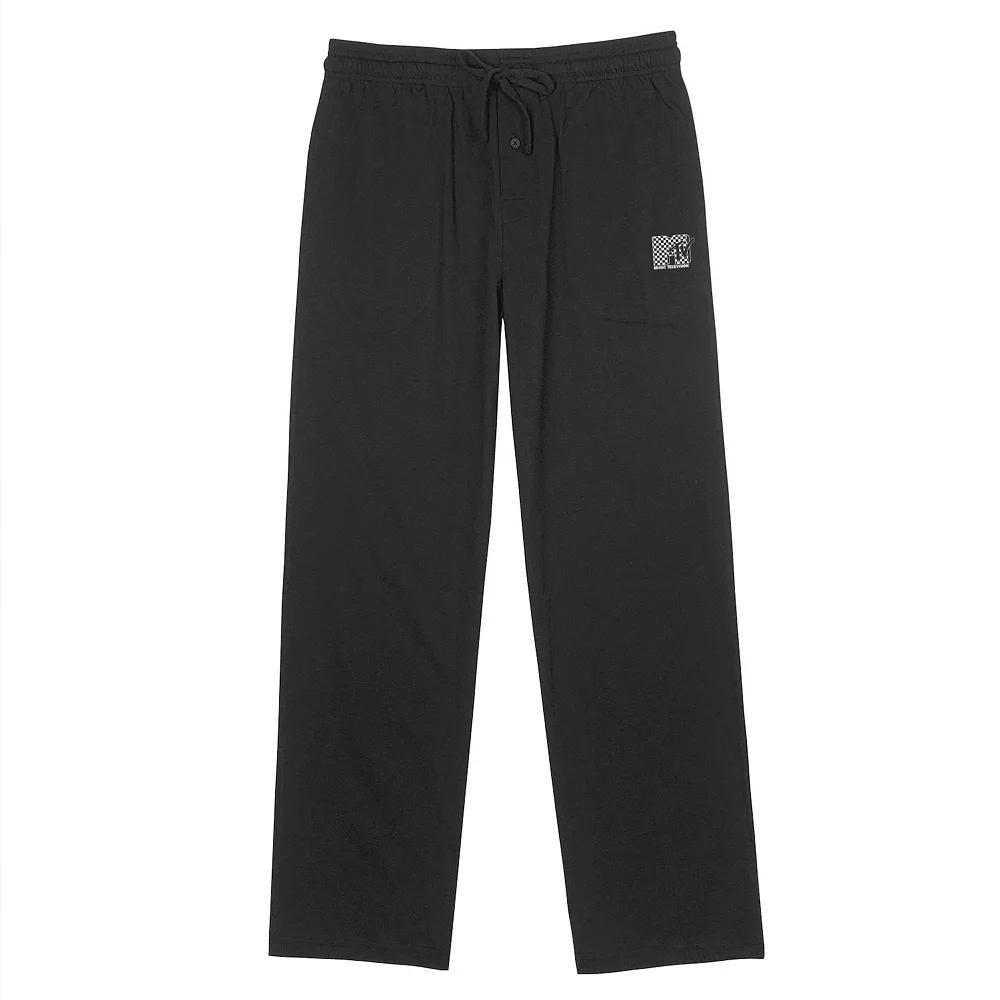 Men's MTV Botanical Cactus Logo Pajama Pants, Size: Small, Black Product Image