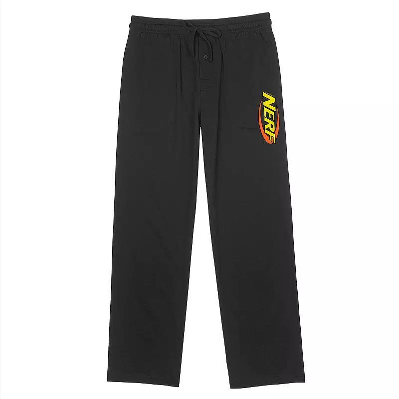 Men's MTV Botanical Cactus Logo Pajama Pants, Size: Small, Black Product Image
