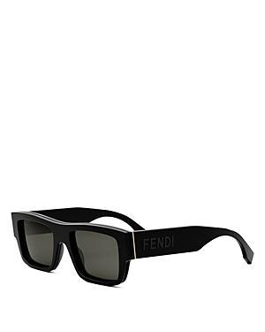 Mens Signature Rectangle Logo Sunglasses Product Image