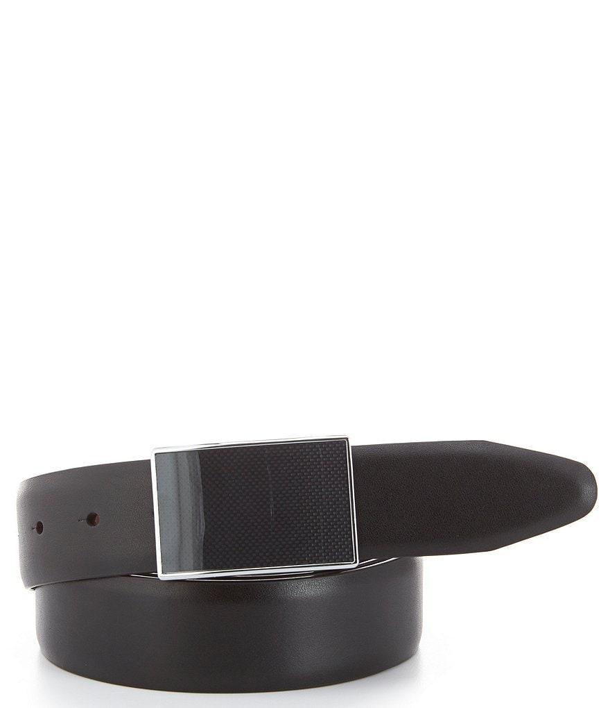Murano Plaque Reversible Leather Belt Product Image