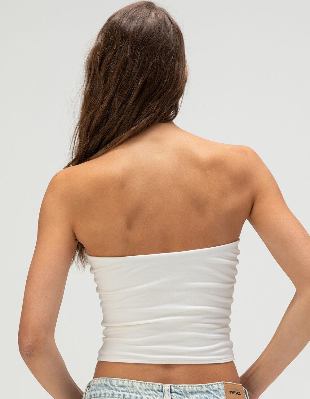 RSQ Womens Amsterdam Flower Tube Top - NATURAL Product Image