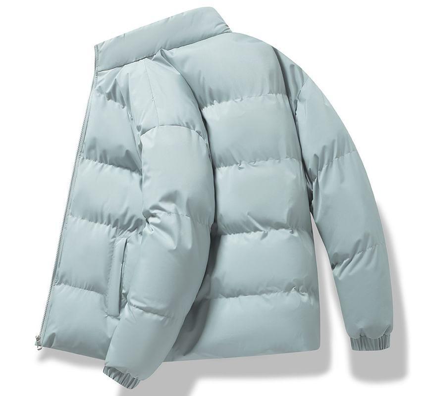 Plain Zip Puffer Jacket Product Image