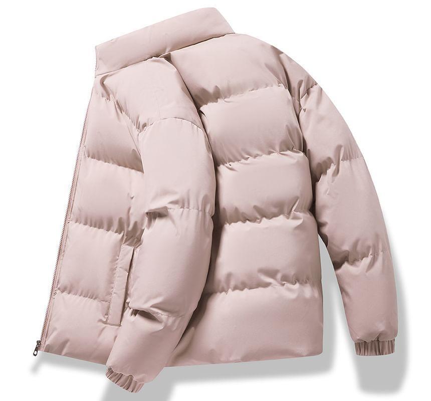 Plain Zip Puffer Jacket Product Image