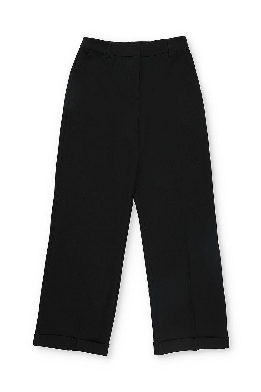 Tailored Mid Waist Suit Pants Product Image