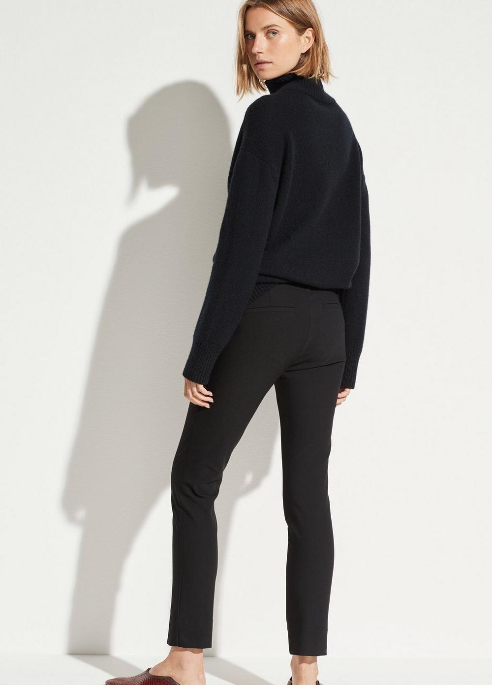 Womens High Rise Cigarette Pant, Black, Size 0 Vince Product Image