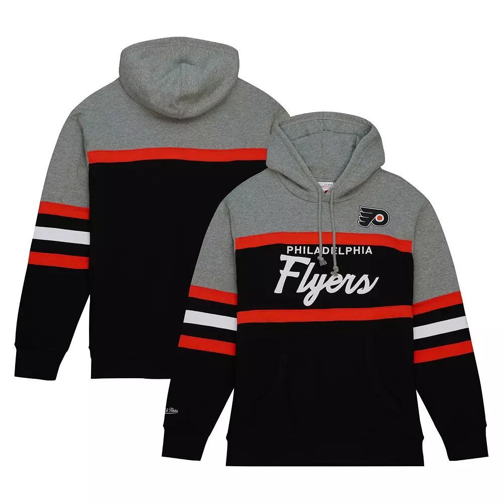 Men's Mitchell & Ness Black/Gray Philadelphia Flyers Head Coach Pullover Hoodie, Size: Medium, Fly Black Product Image