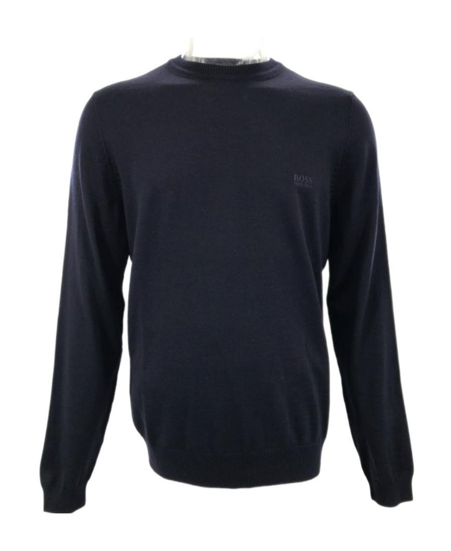HUGO BOSS Round Neck Sweater In Black Product Image