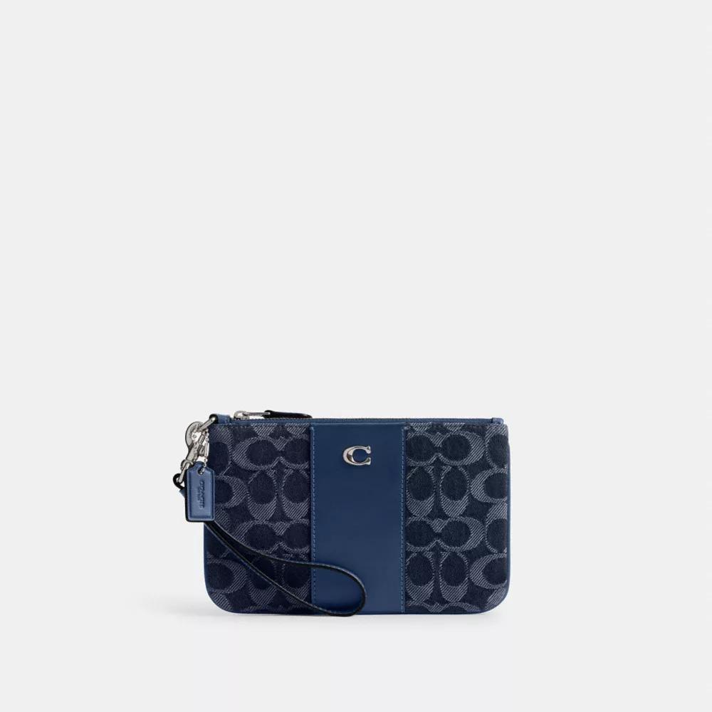 Essential Small Wristlet In Signature Denim Product Image