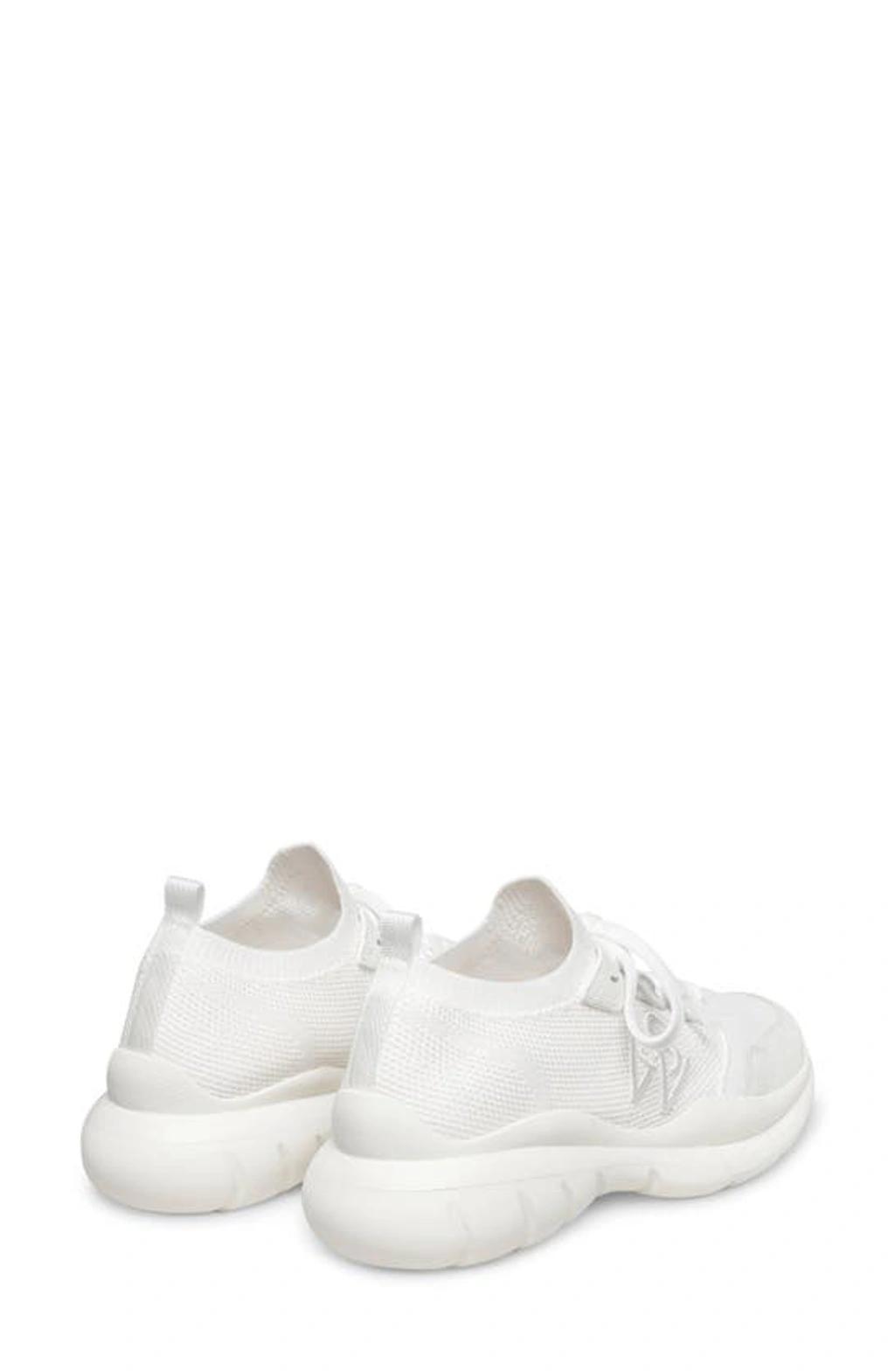 STUART WEITZMAN 5050 Stretch Knit Chunky Runner Sneakers In White Product Image