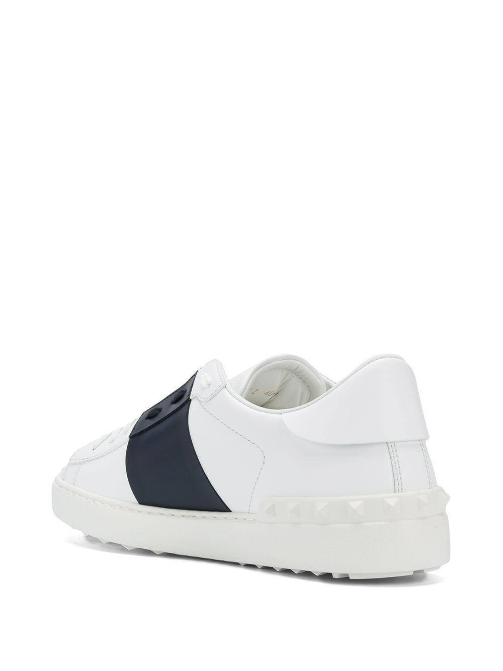 Open leather sneakers Product Image