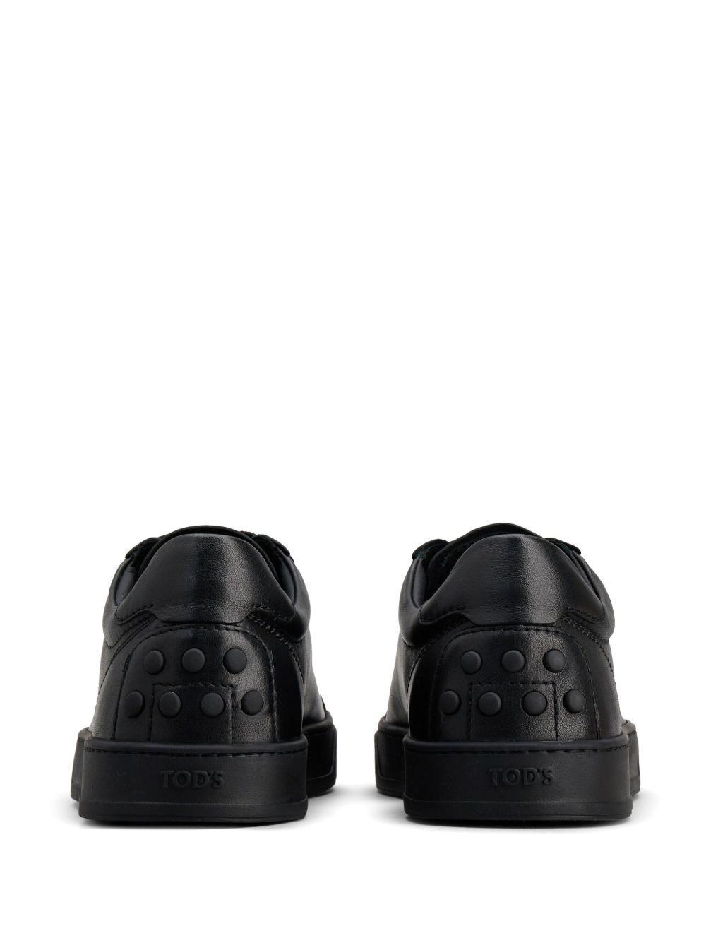 low-top leather sneakers Product Image