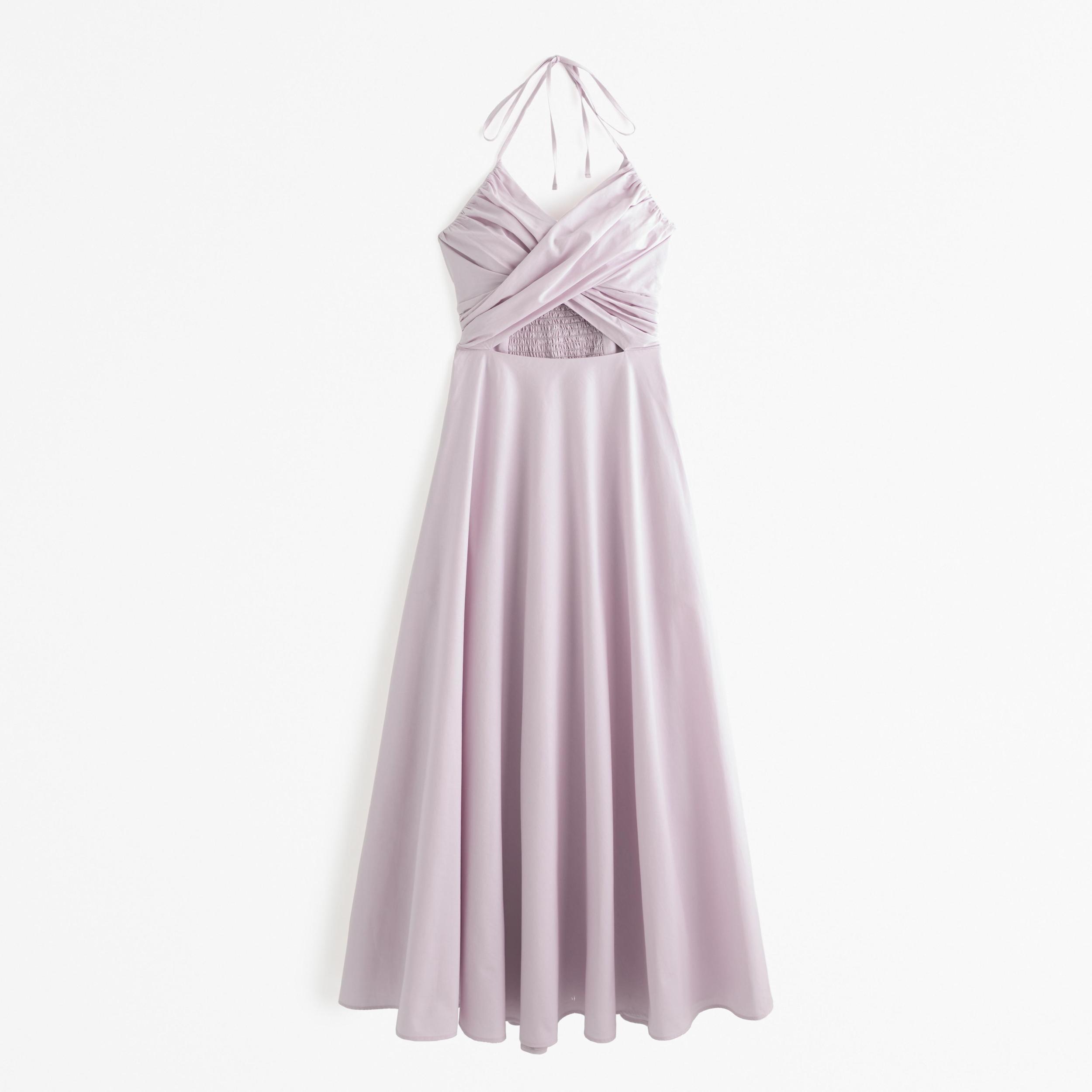 Crossover Bodice Midi Dress Product Image