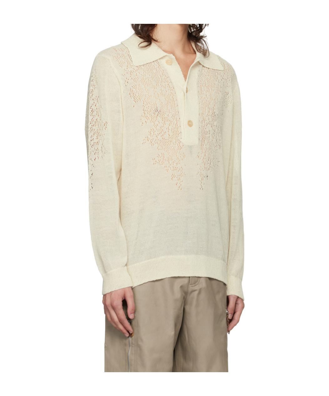 OUR LEGACY Big Piquet Sweater In Nude Product Image
