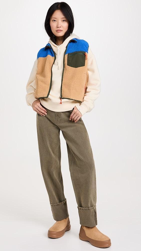 THE GREAT Outdoors The Plush Colorblock Terrain Vest | Shopbop Product Image