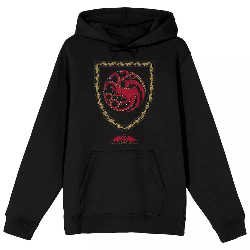 Men's House of the Dragon Red Hoodie, Size: Large, Black Product Image