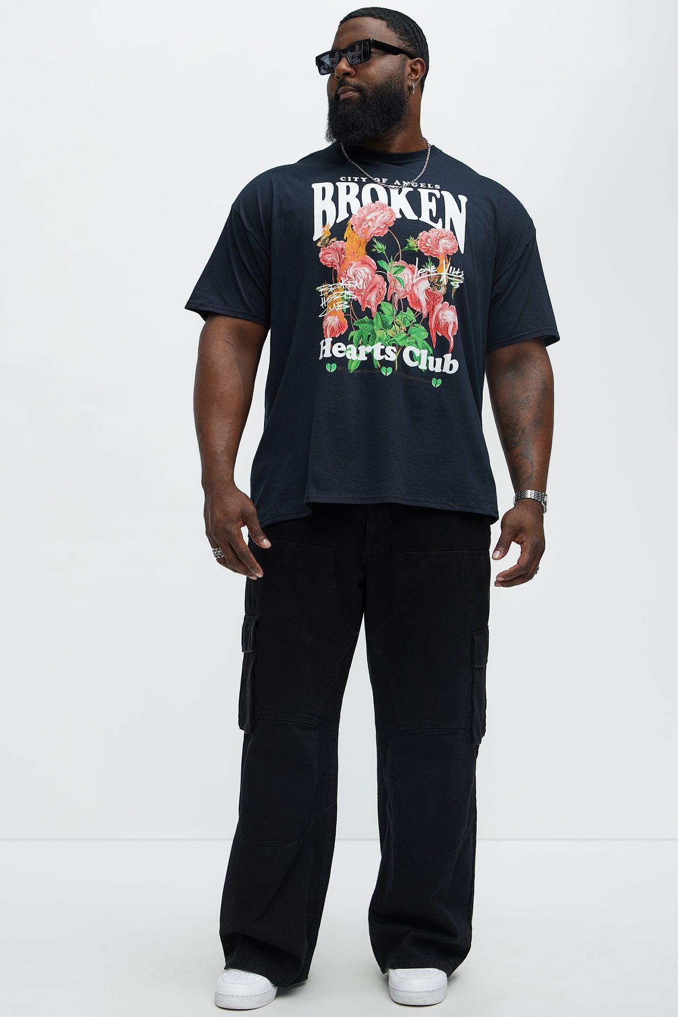 LA Broken Hearts Club Short Sleeve Tee - Black Product Image
