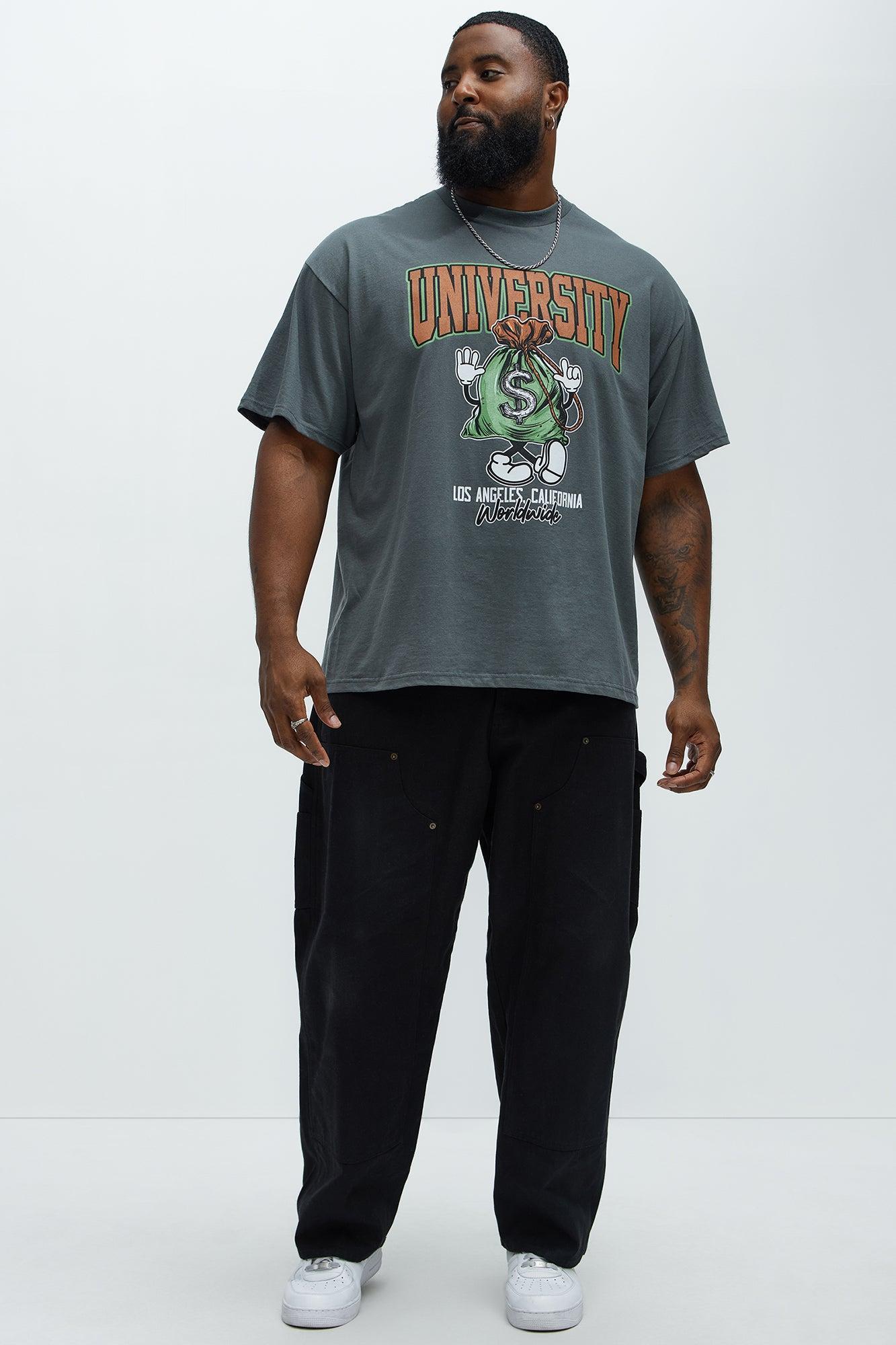 Money University Short Sleeve Tee - Charcoal Product Image
