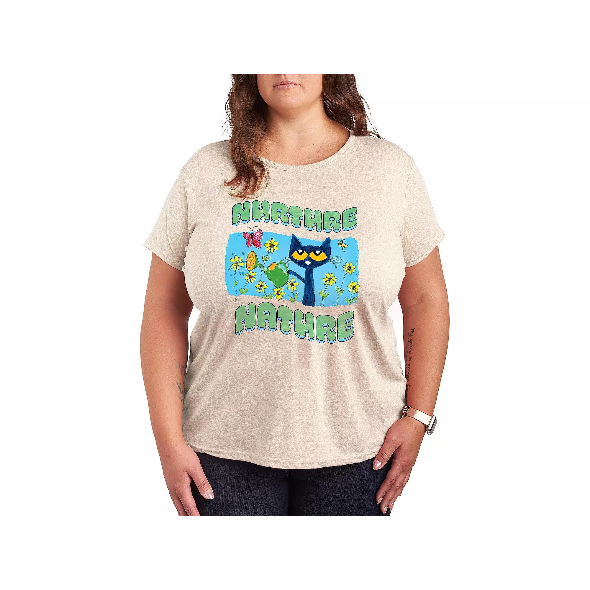 Plus Barbie® Holiday Friends Graphic Tee, Women's, Size: 3XL, Grey Gray Product Image
