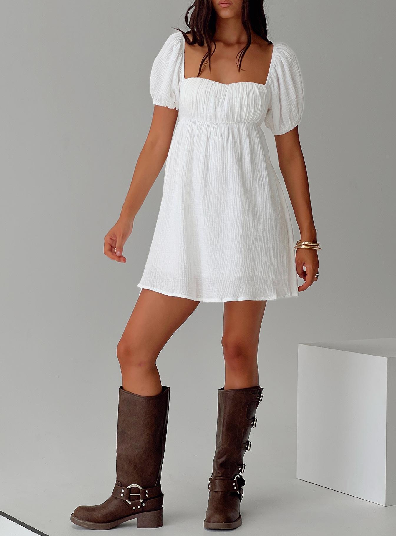 Lets Dance Mini Dress White Product Image