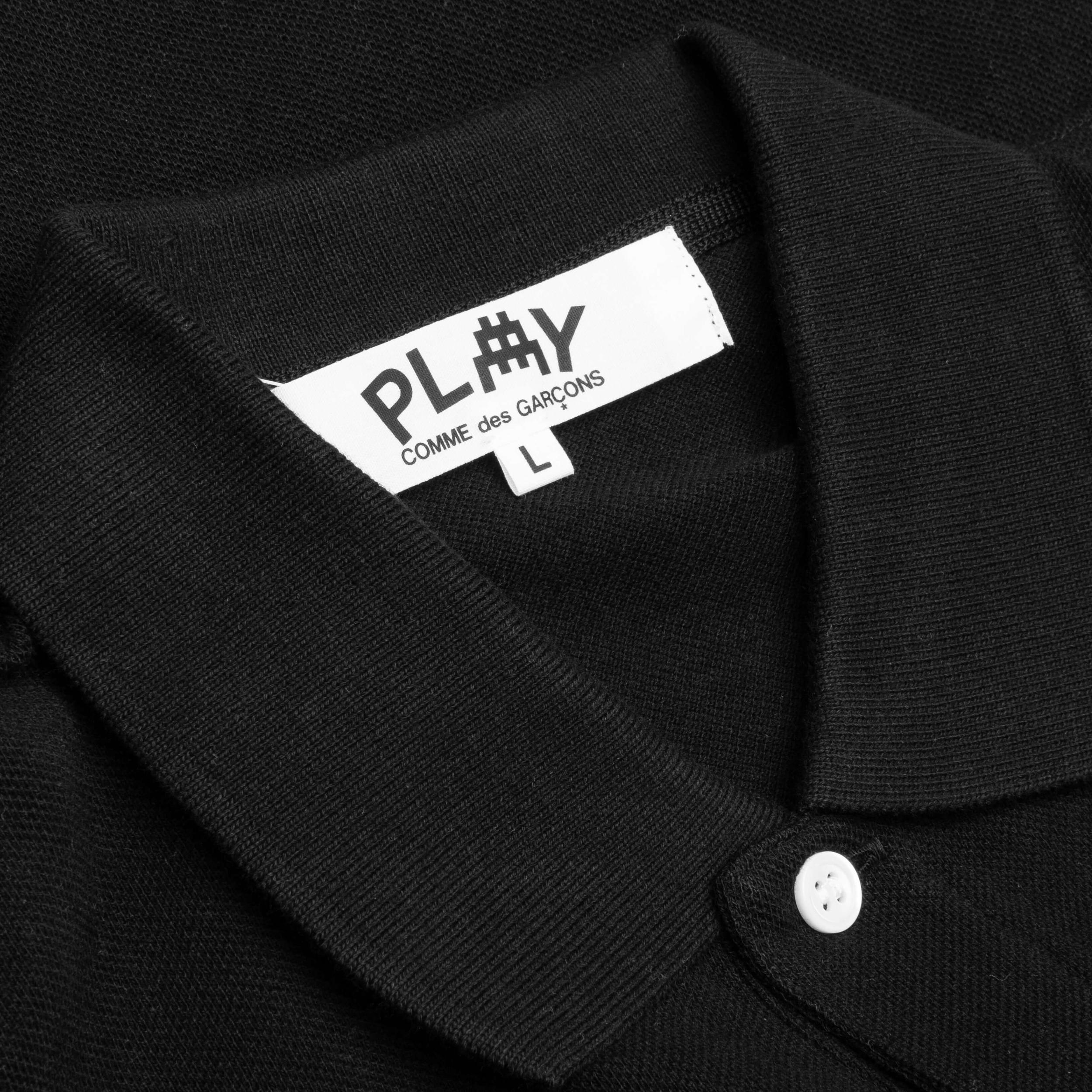 Comme des Garcons PLAY x the Artist Invader Women's Polo - Black Female Product Image