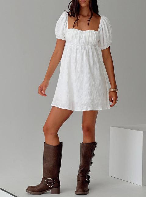 Lets Dance Mini Dress White Product Image
