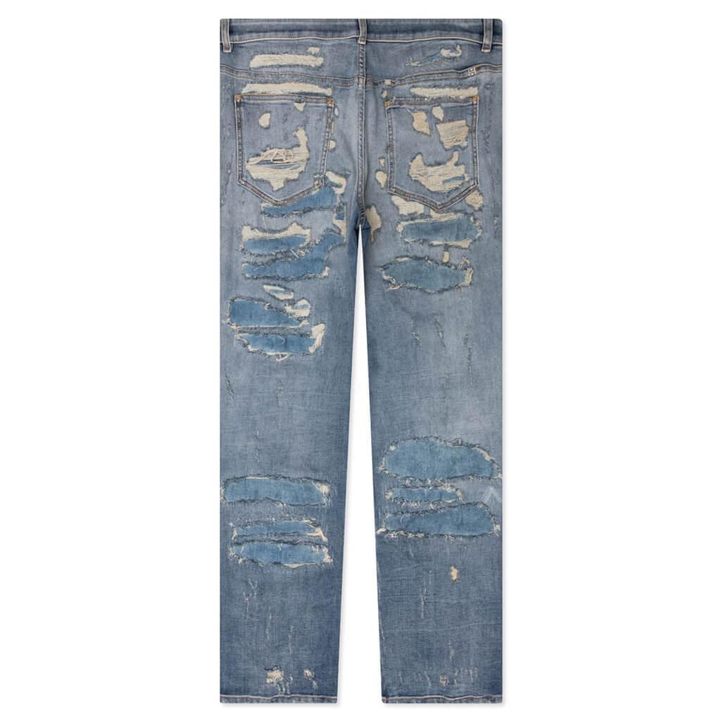 Straight Fit 5 Pocket Trousers - Light Blue Male Product Image