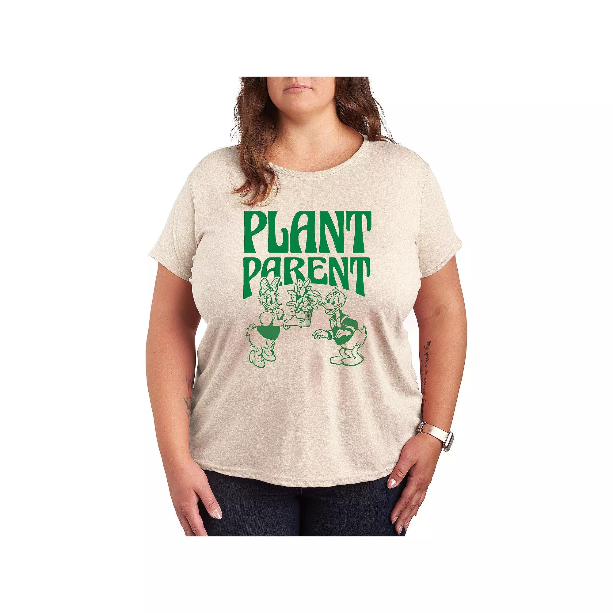 Disneys Donald & Daisy Duck Plus Plant Parent Graphic Tee, Womens Product Image