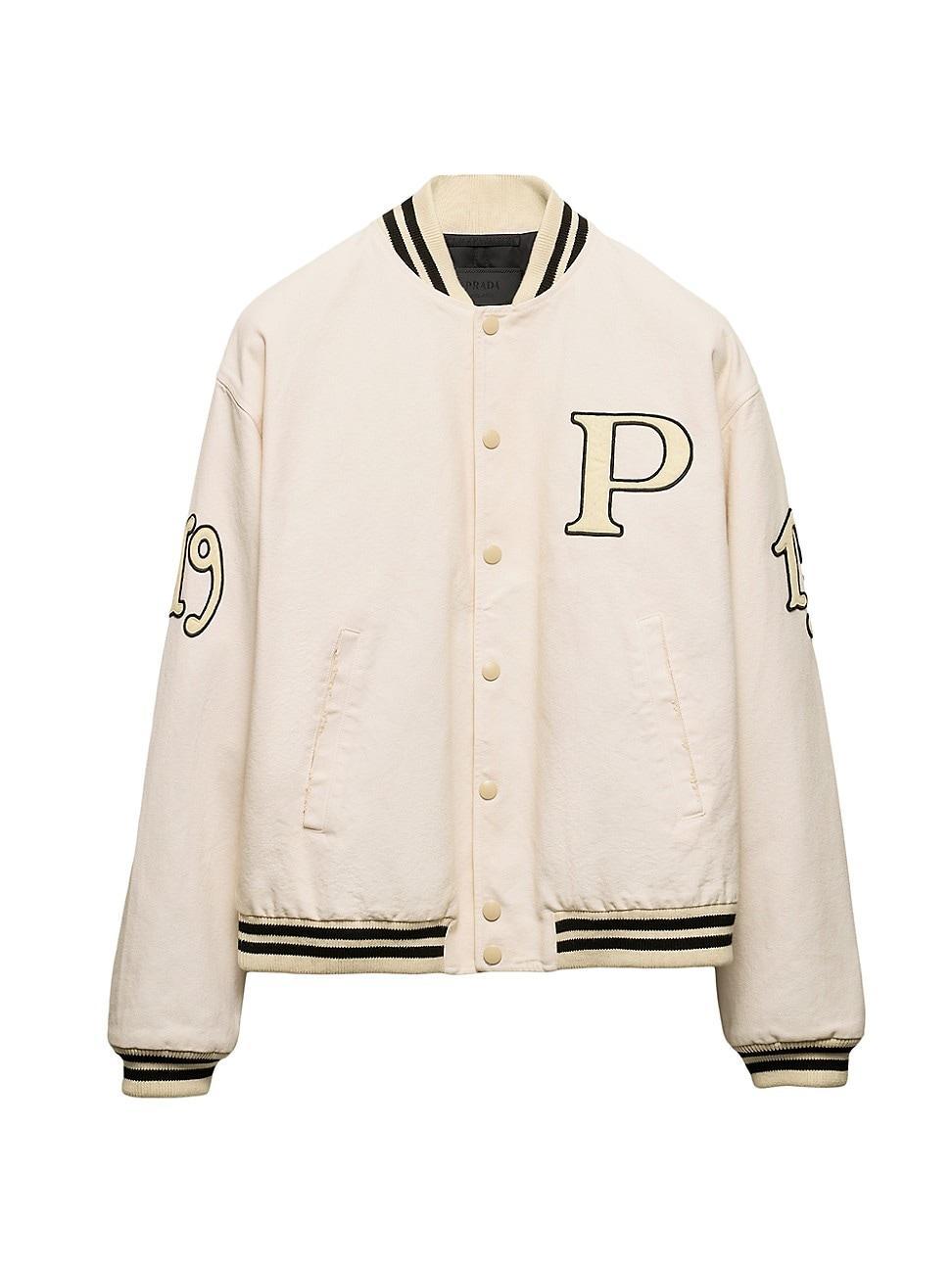 Mens Canvas Bomber Jacket Product Image