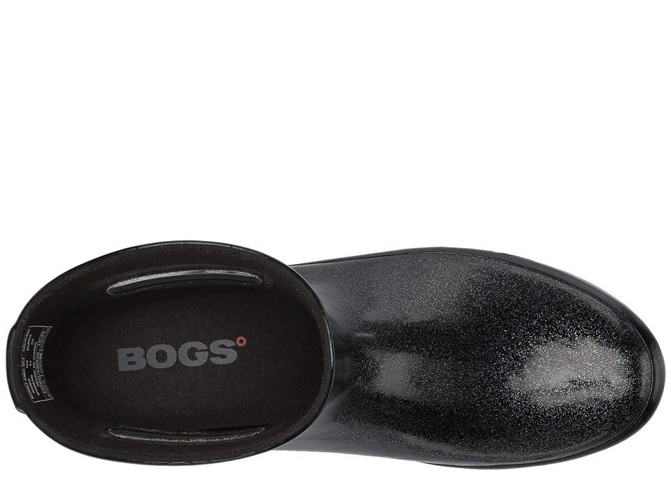 Bogs Women's Glitter Ankle Rain Boots, Size: 11, Black Product Image