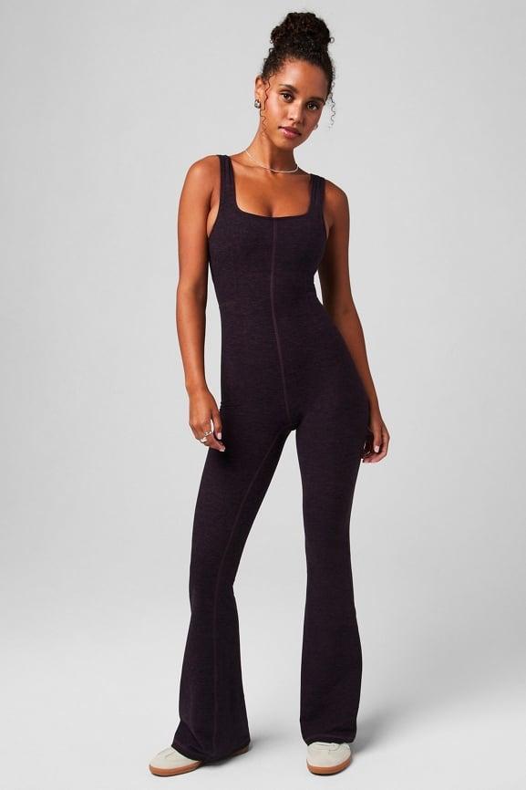 HeatherFlex Kick Flare Jumpsuit Product Image