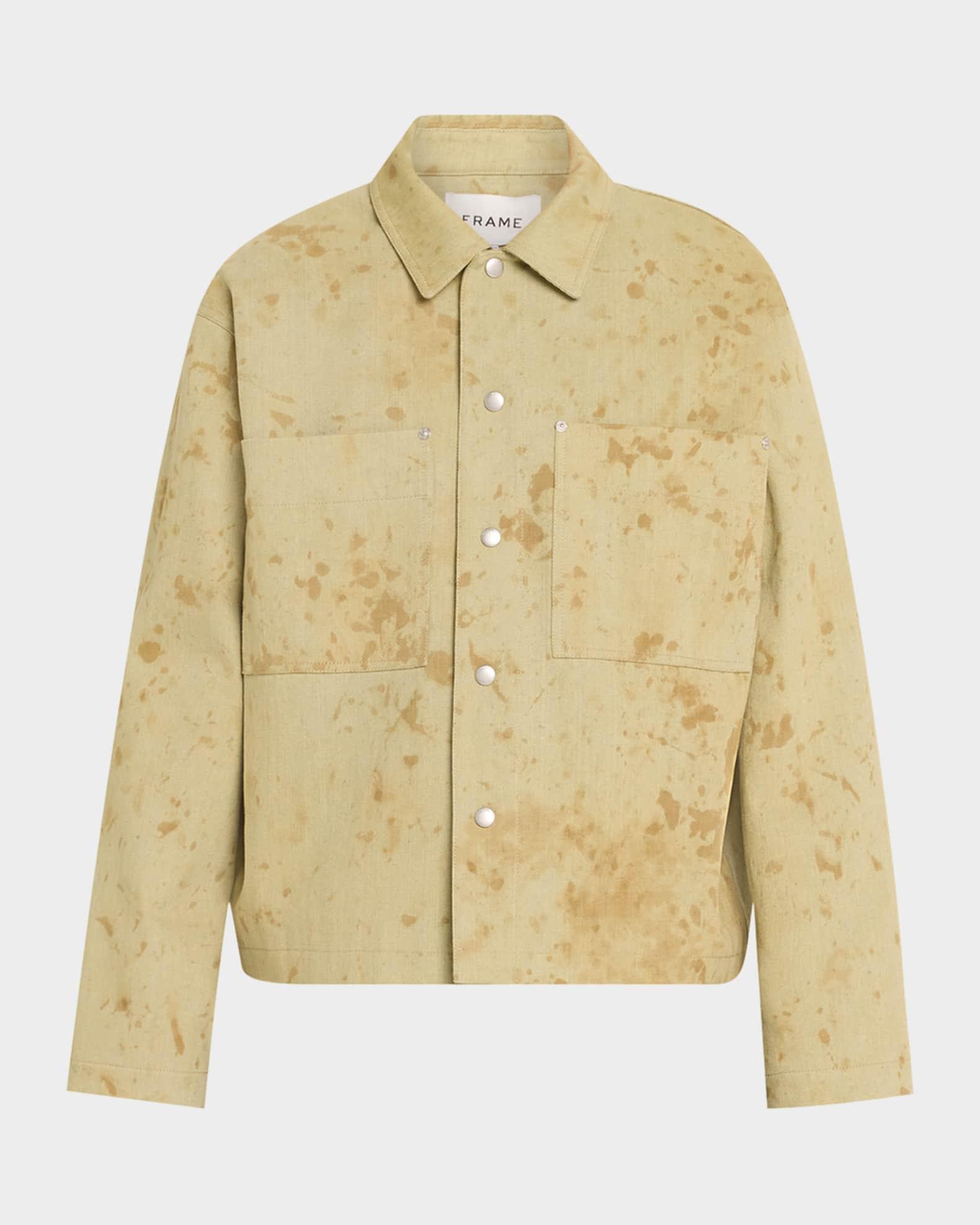 Mens Painted Denim Overshirt Product Image