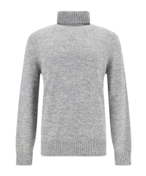 BRUNELLO CUCINELLI Wool Blend Turtleneck Sweater In Grey Product Image